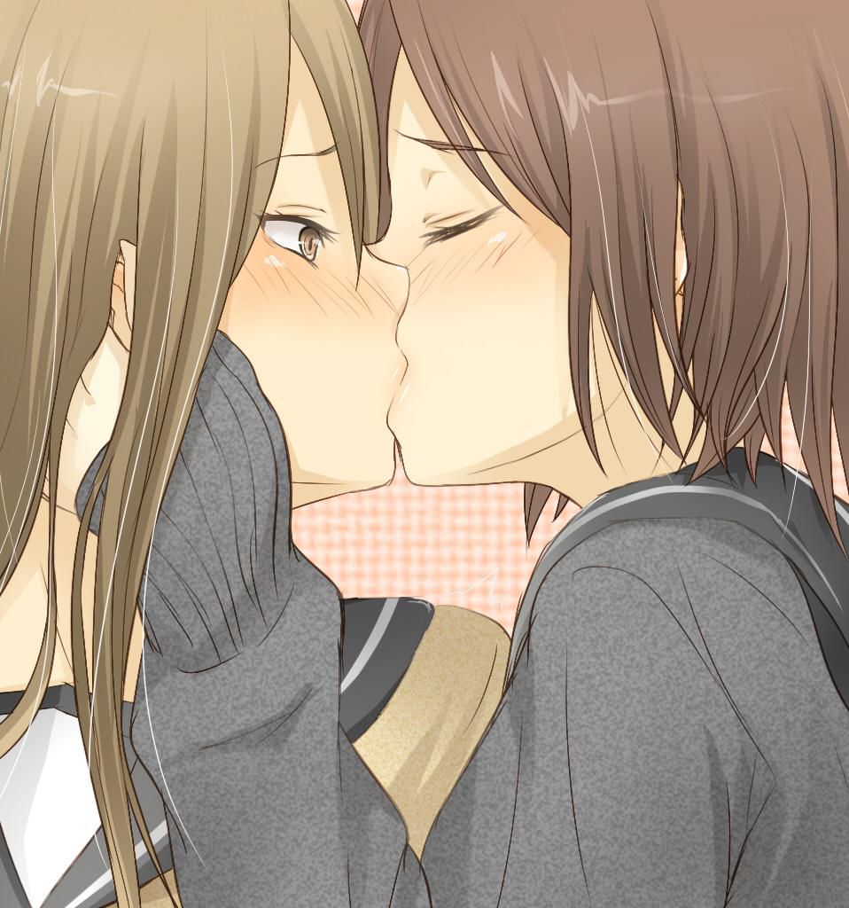 2D 48 images of girls kissing each other 15