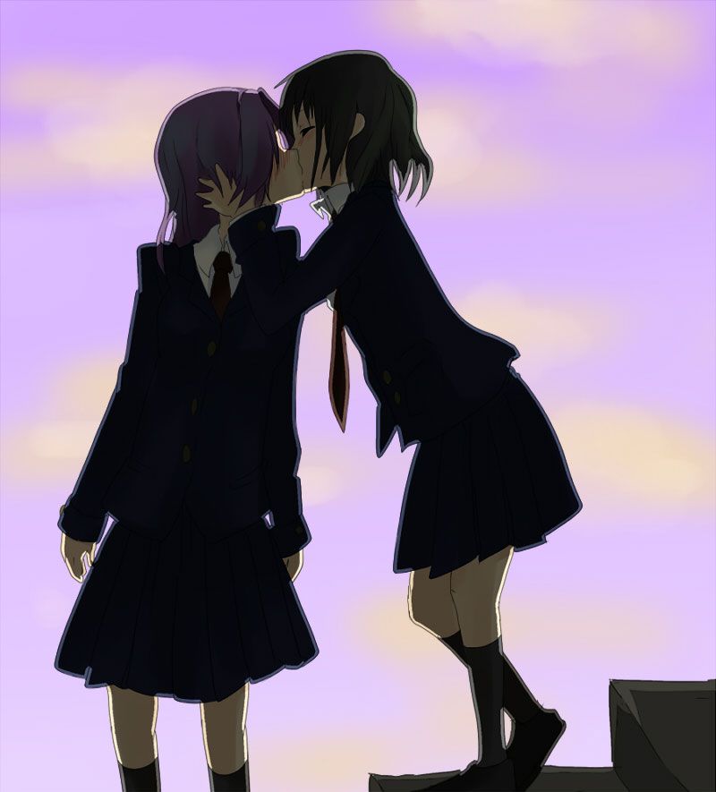 2D 48 images of girls kissing each other 25