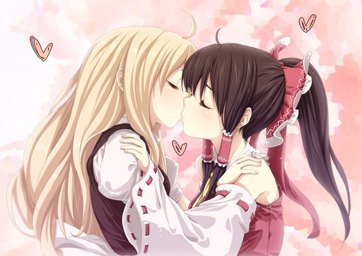 2D 48 images of girls kissing each other 26