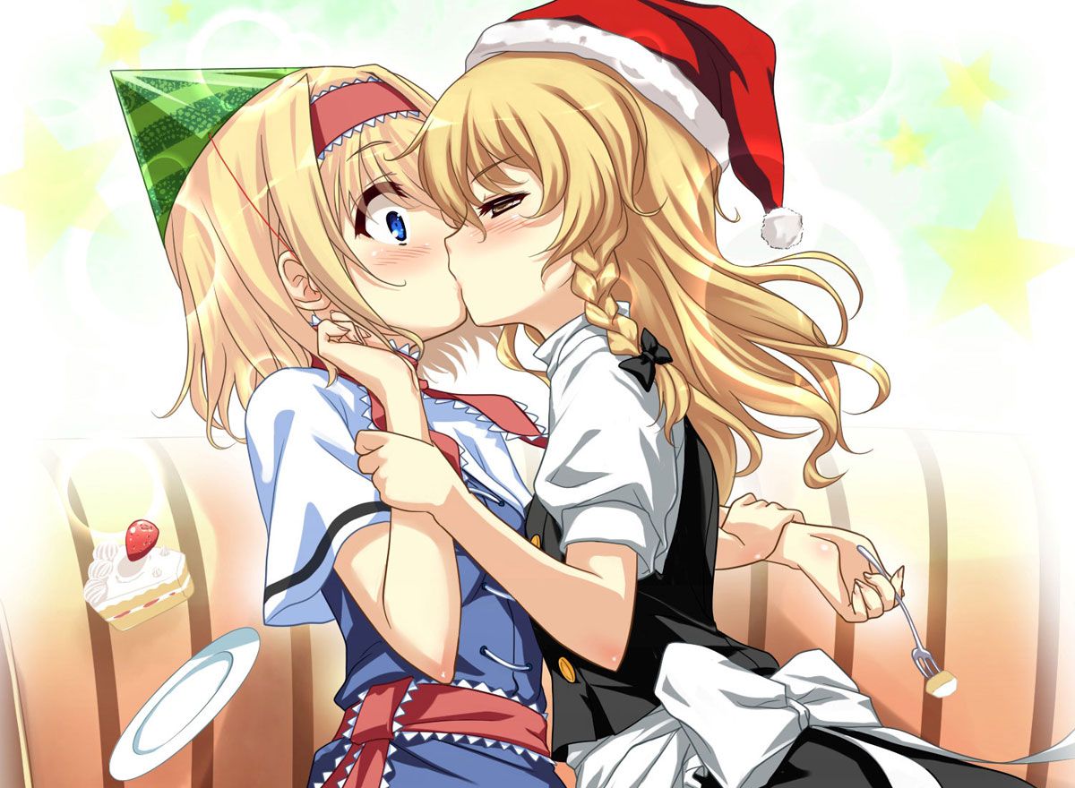 2D 48 images of girls kissing each other 36