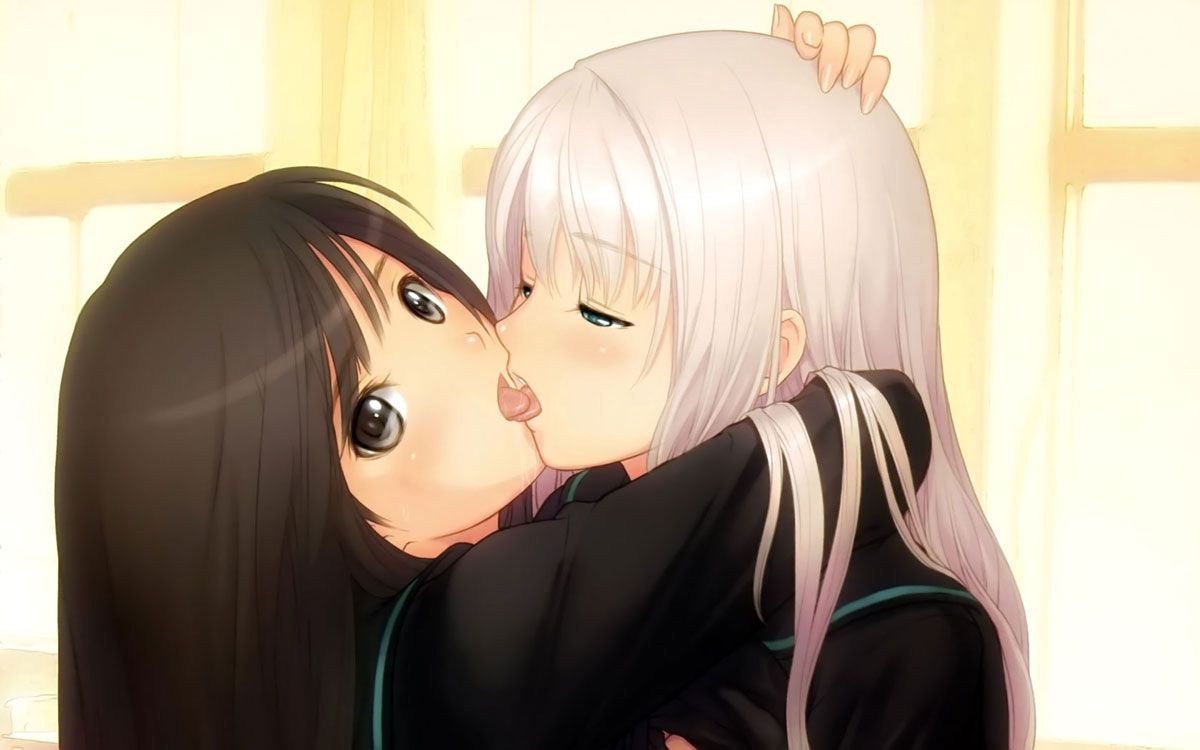 2D 48 images of girls kissing each other 47