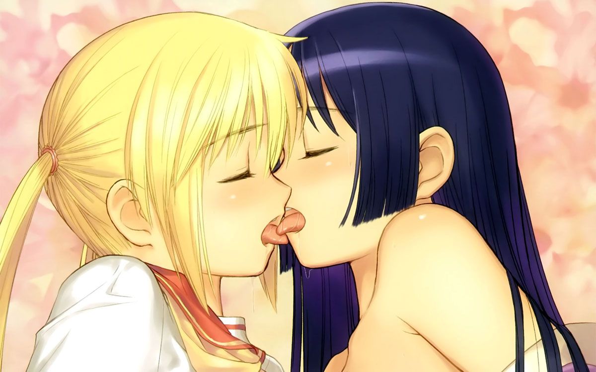 2D 48 images of girls kissing each other 6