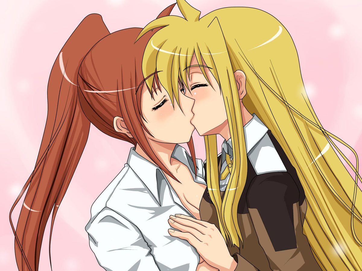 2D 48 images of girls kissing each other 7