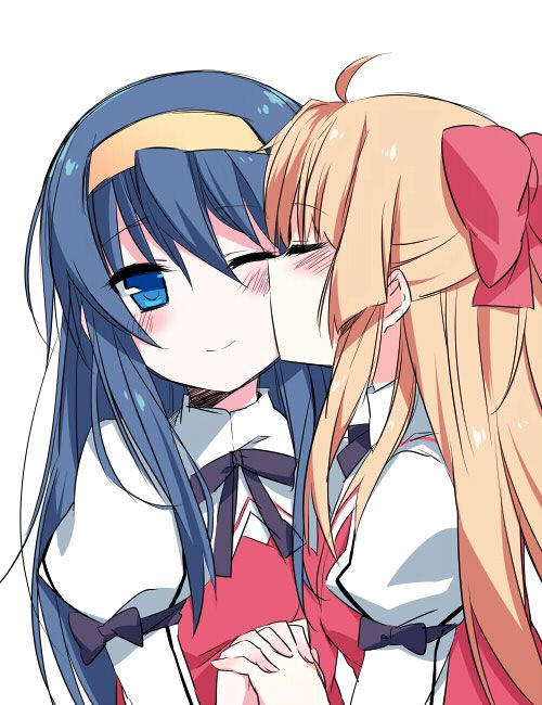 2D 48 images of girls kissing each other 9