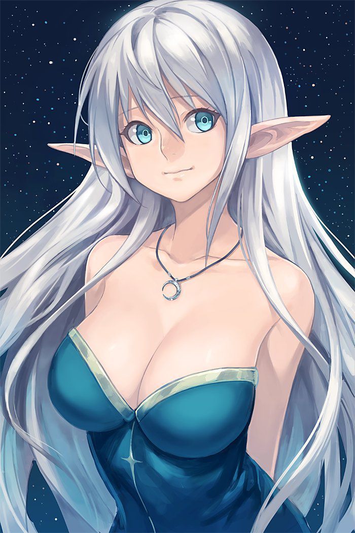 Two-dimensional erotic image of a Tongari eared elf girl who wants to suck her ears 18