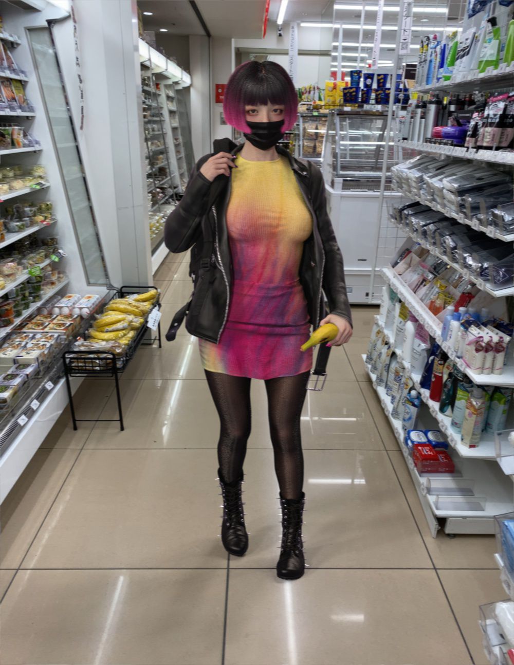 [Acrobatic Sarasara] Threatening Irrumatio to an avant-garde-looking girl at a convenience store [アクロバティックサラサラ] コンビニで見たアヴァンギャルドな感じの子に脅迫イラマチオ 2