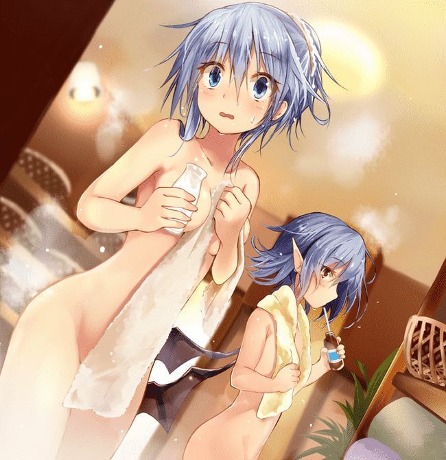 Erotic anime summary beautiful girls of a beautiful figure with a bath towel [40 sheets] 10