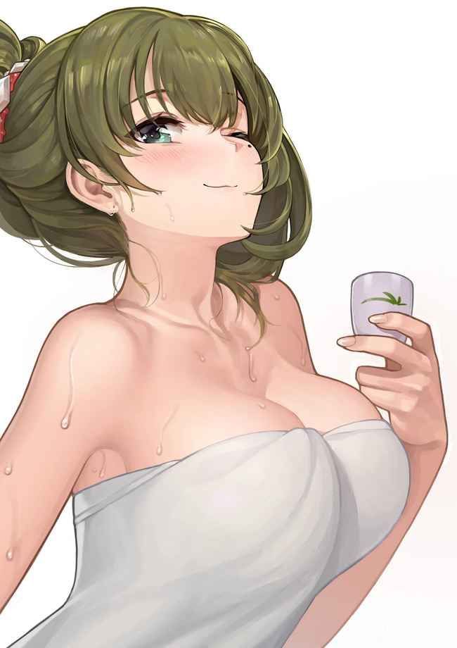 Erotic anime summary beautiful girls of a beautiful figure with a bath towel [40 sheets] 15