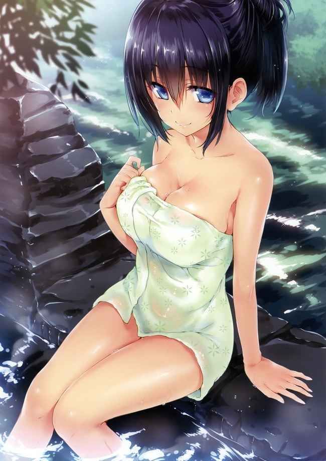 Erotic anime summary beautiful girls of a beautiful figure with a bath towel [40 sheets] 2