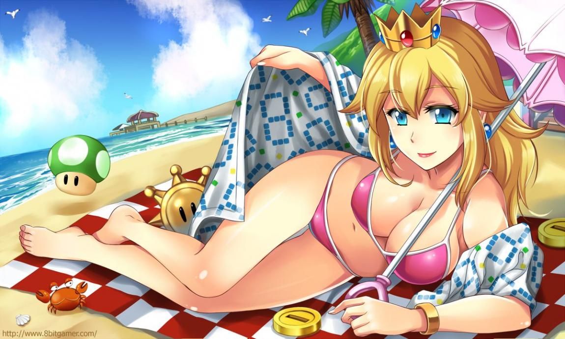 Peach Princess's erotic secondary erotic images are full of boobs! 【Super Mario】 15