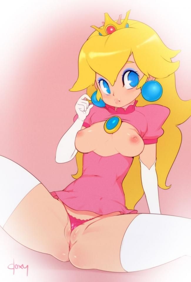 Peach Princess's erotic secondary erotic images are full of boobs! 【Super Mario】 2