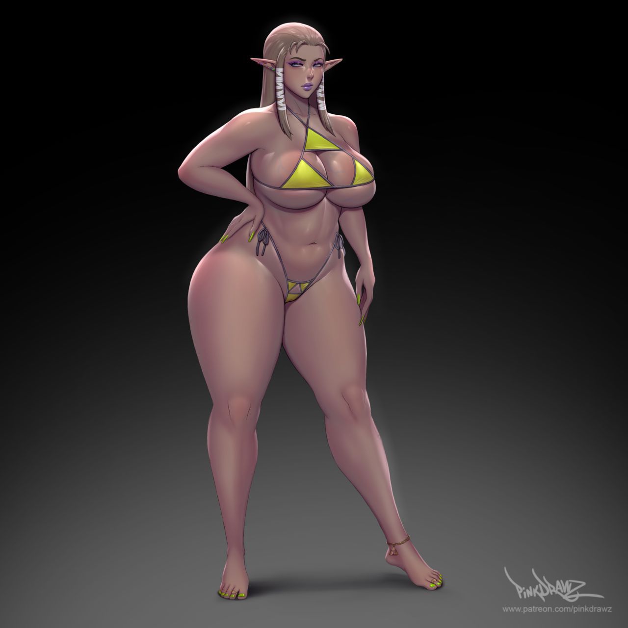 [pinkdrawz] Triforce Bikini (The Legend of Zelda) 3
