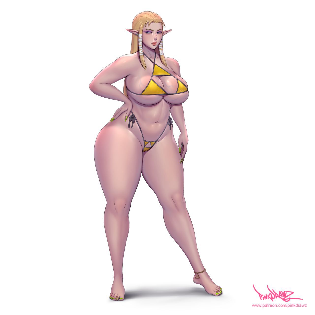 [pinkdrawz] Triforce Bikini (The Legend of Zelda) 6