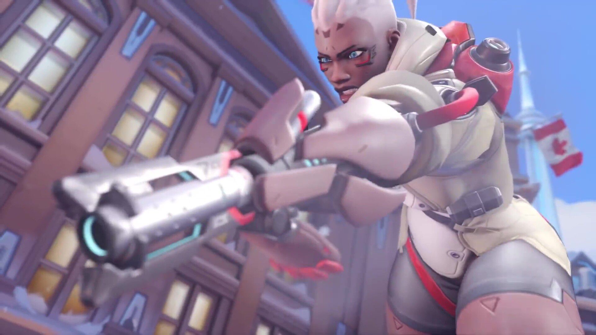"Sojoan", a new character with a powerful rocket-equipped thigh with a whip whip of the Overwatch 2 machine 20