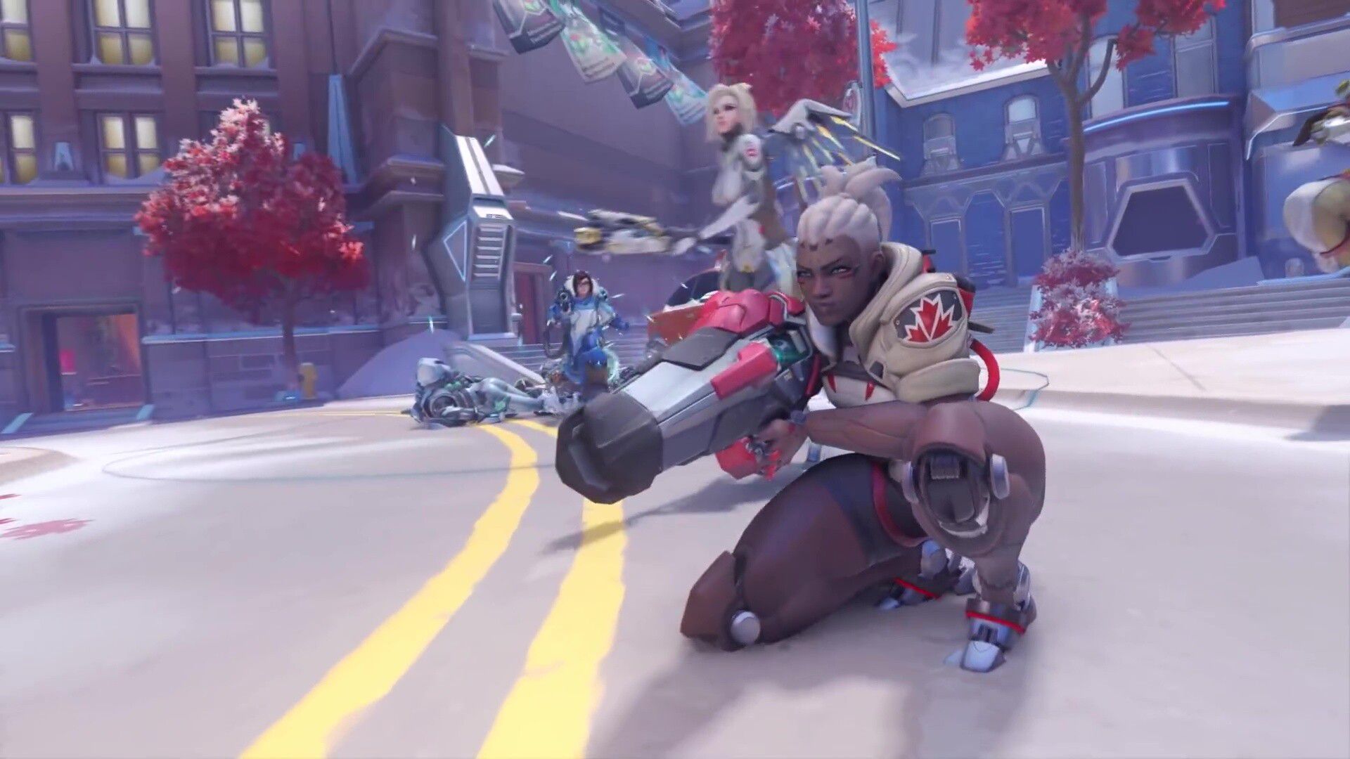 "Sojoan", a new character with a powerful rocket-equipped thigh with a whip whip of the Overwatch 2 machine 21