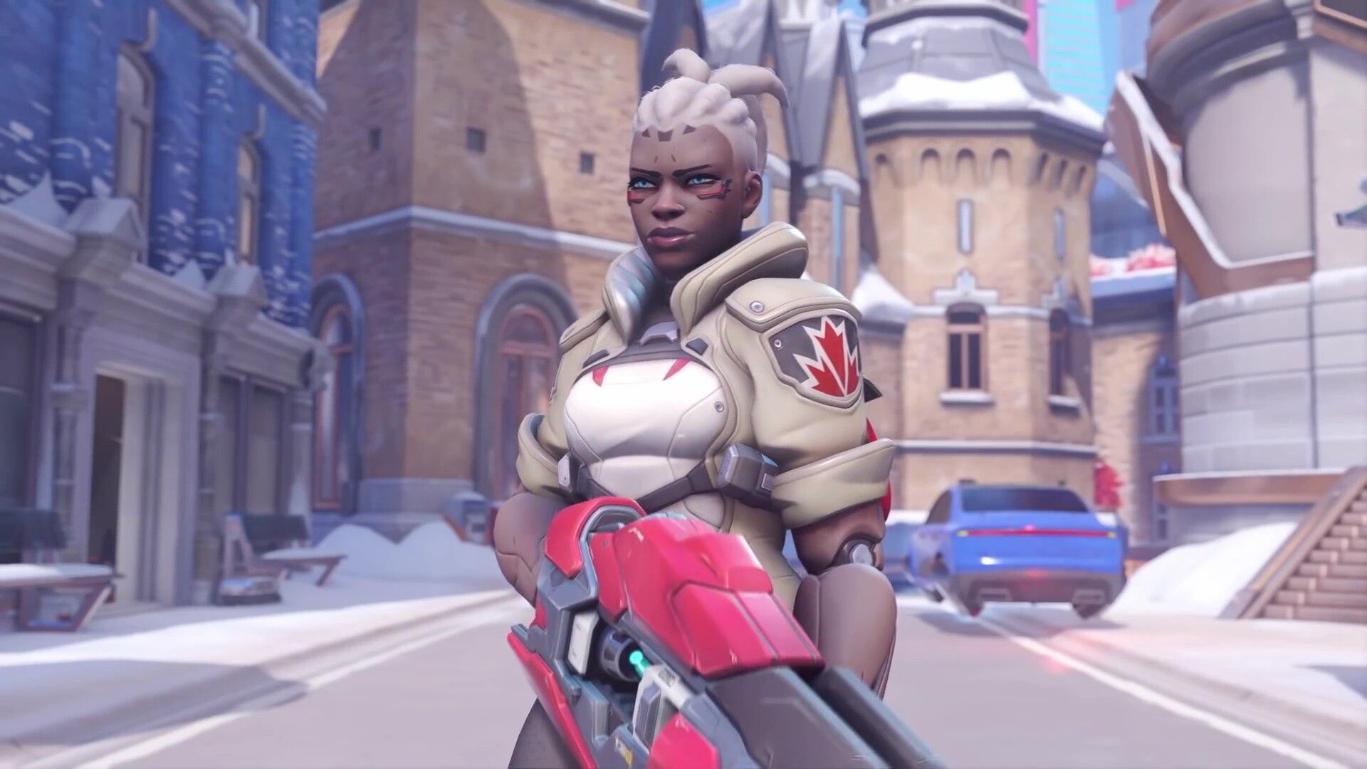 "Sojoan", a new character with a powerful rocket-equipped thigh with a whip whip of the Overwatch 2 machine 24