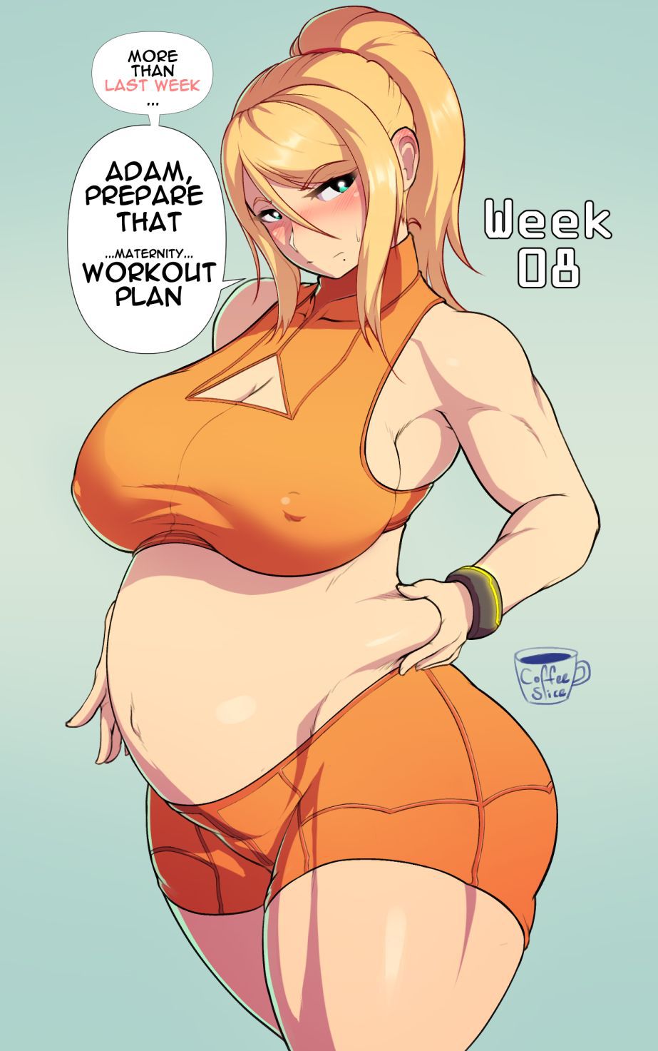 (CoffeeSlice) Samus' Pregnancy Log (Metroid) 3