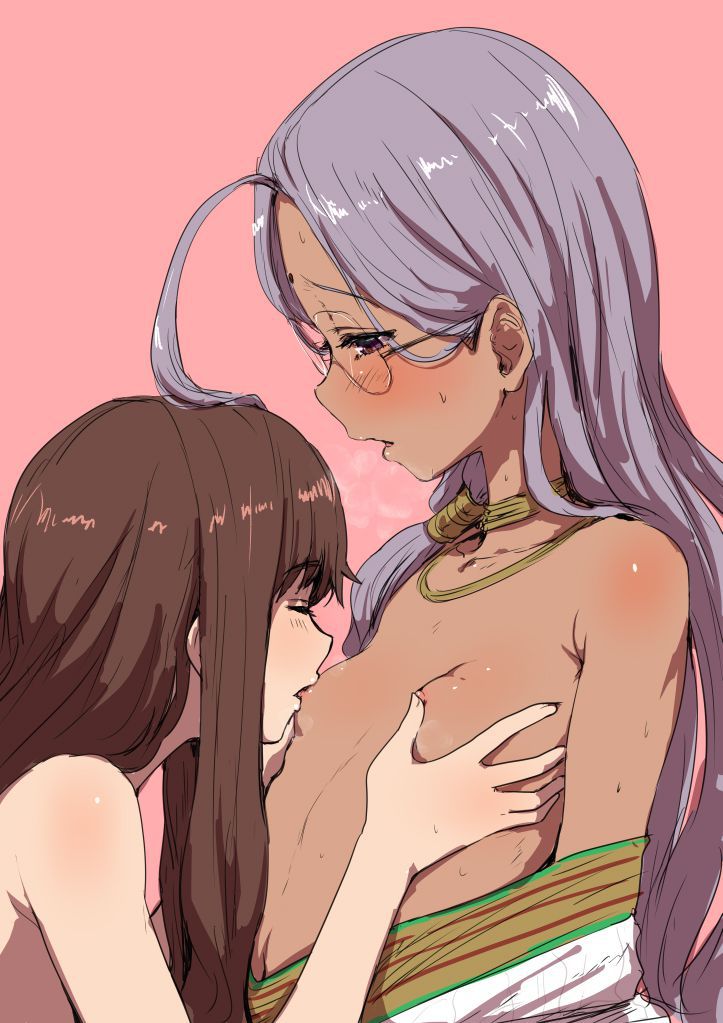 A convenient two-dimensional lesbian erotic image because it is a woman each other and can do various feelings well 7