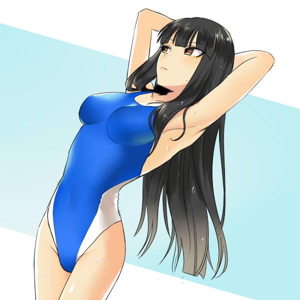 Why is a black hair neat girl so attractive ...【30 sheets】 11
