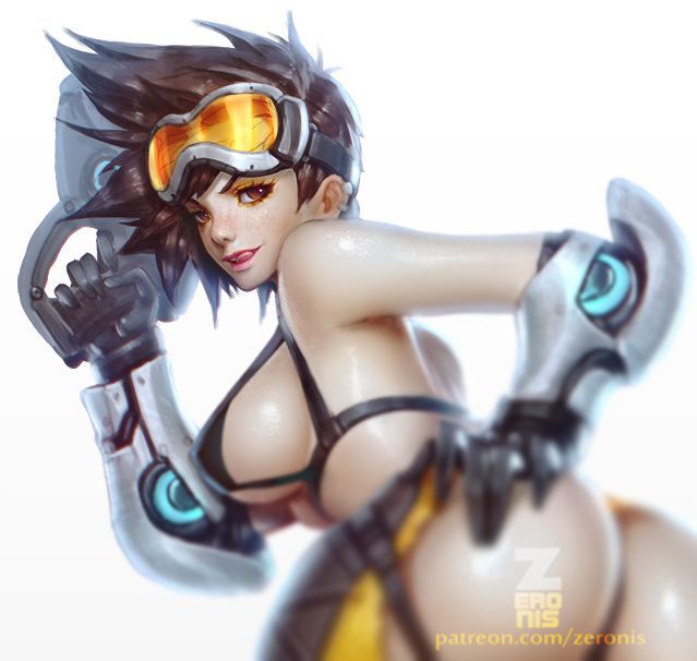 【Erotic image】 Overwatch tracer and H like cartoons without Nuki secondary erotic image 2