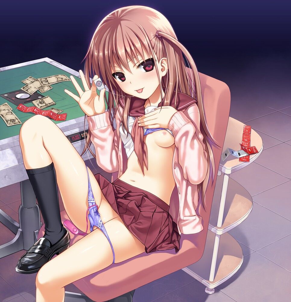 Intense selection 115 sheets secondary image that Loli beautiful girl feels using a rotor or a toy 90