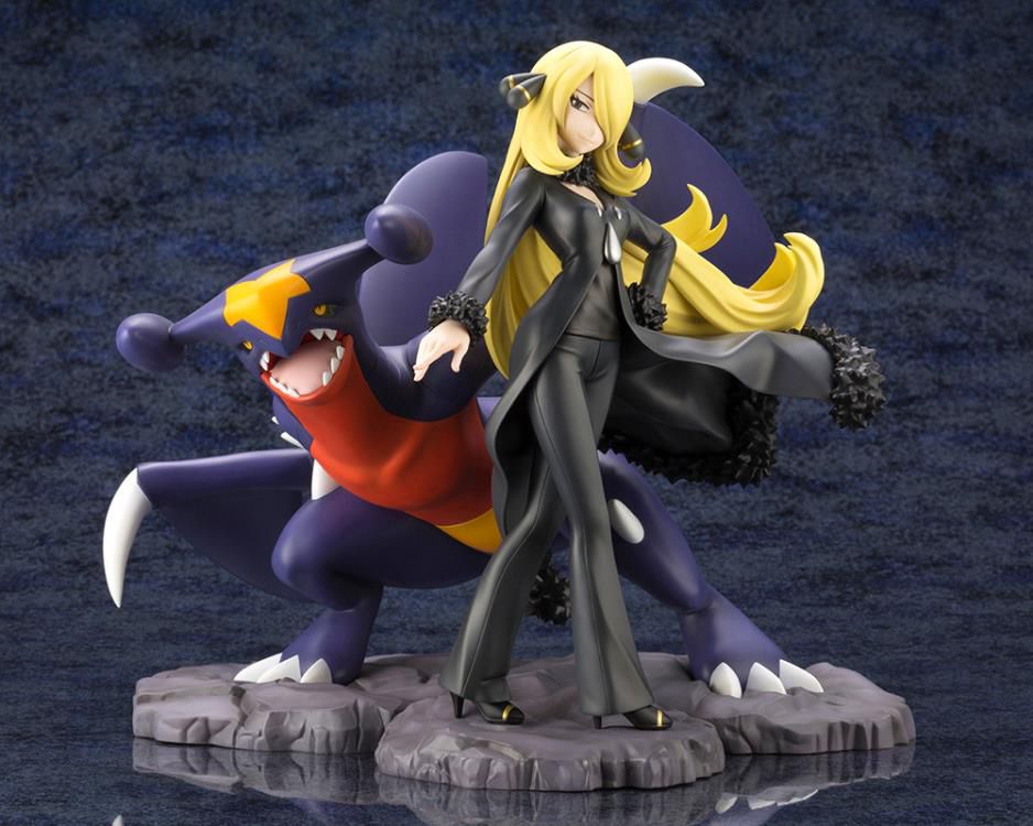 Pokemon ArtFX J Cynthia With Garchomp Statue [bigbadtoystore.com] Pokemon ArtFX J Cynthia With Garchomp Statue 2