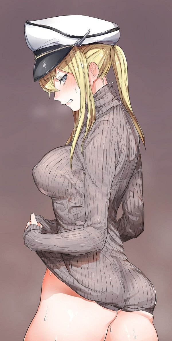 【Secondary erotic】 Here is an erotic image of a girl who only sweaters naked who wants to have sex as it is 8