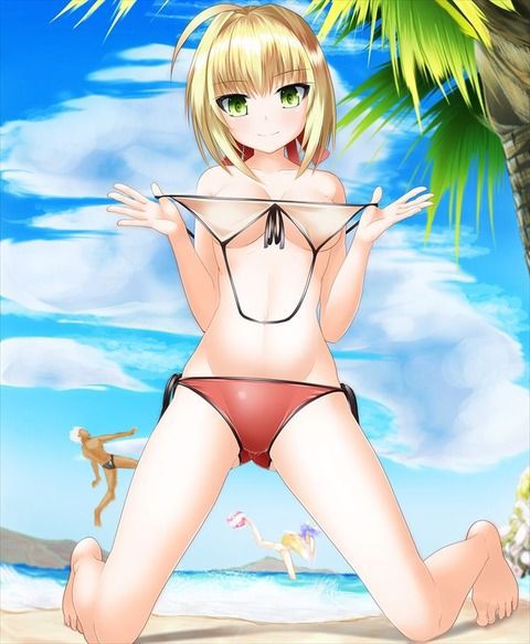 Nero Cloudis? Isn't it Saber? But it's okay to be blunt, but it's a two-dimensional erotic image of a girl 156