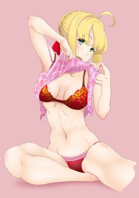 Nero Cloudis? Isn't it Saber? But it's okay to be blunt, but it's a two-dimensional erotic image of a girl 158
