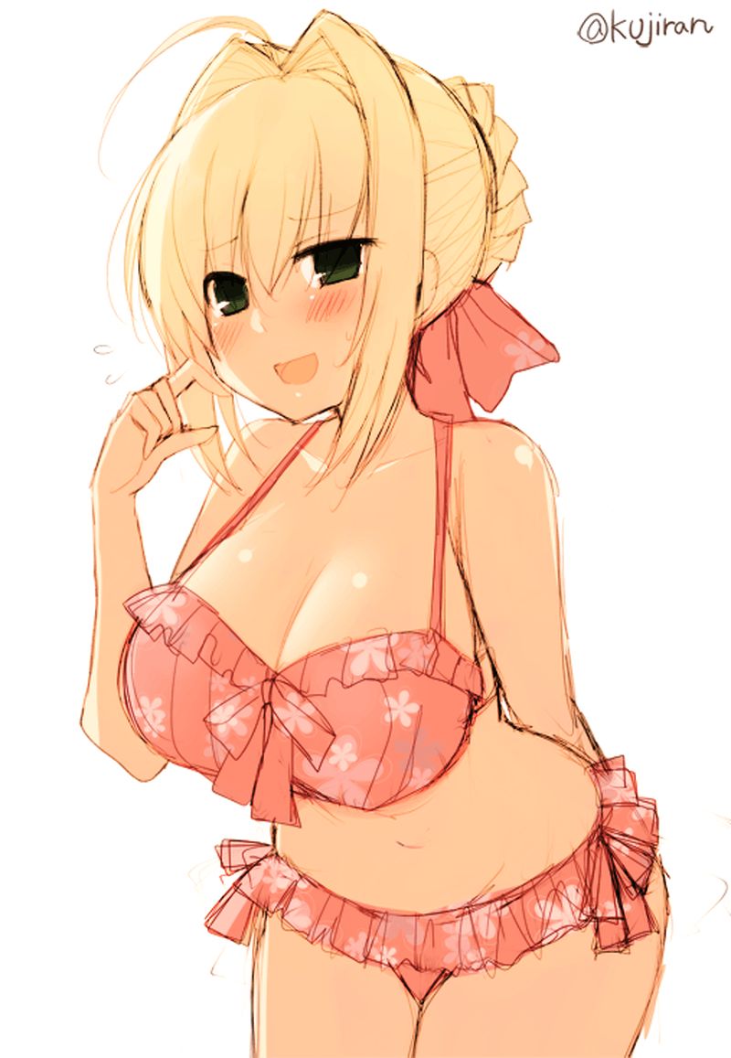 Nero Cloudis? Isn't it Saber? But it's okay to be blunt, but it's a two-dimensional erotic image of a girl 18