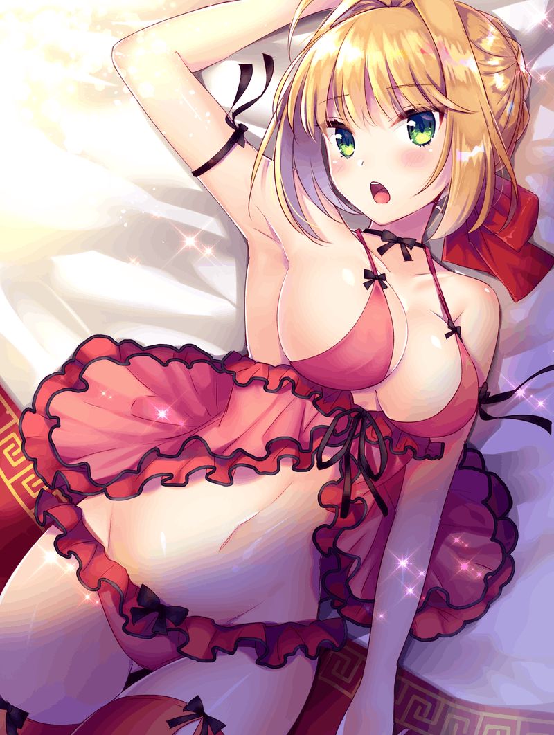 Nero Cloudis? Isn't it Saber? But it's okay to be blunt, but it's a two-dimensional erotic image of a girl 26