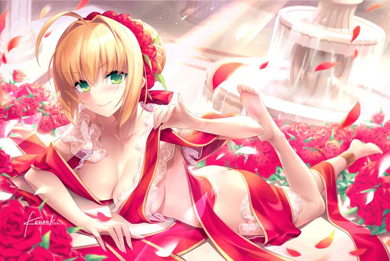 Nero Cloudis? Isn't it Saber? But it's okay to be blunt, but it's a two-dimensional erotic image of a girl 36
