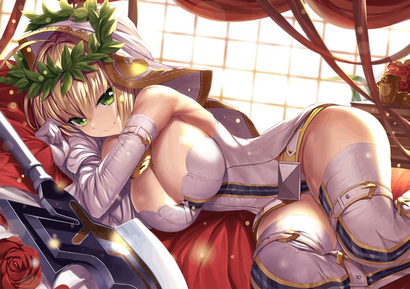 Nero Cloudis? Isn't it Saber? But it's okay to be blunt, but it's a two-dimensional erotic image of a girl 55