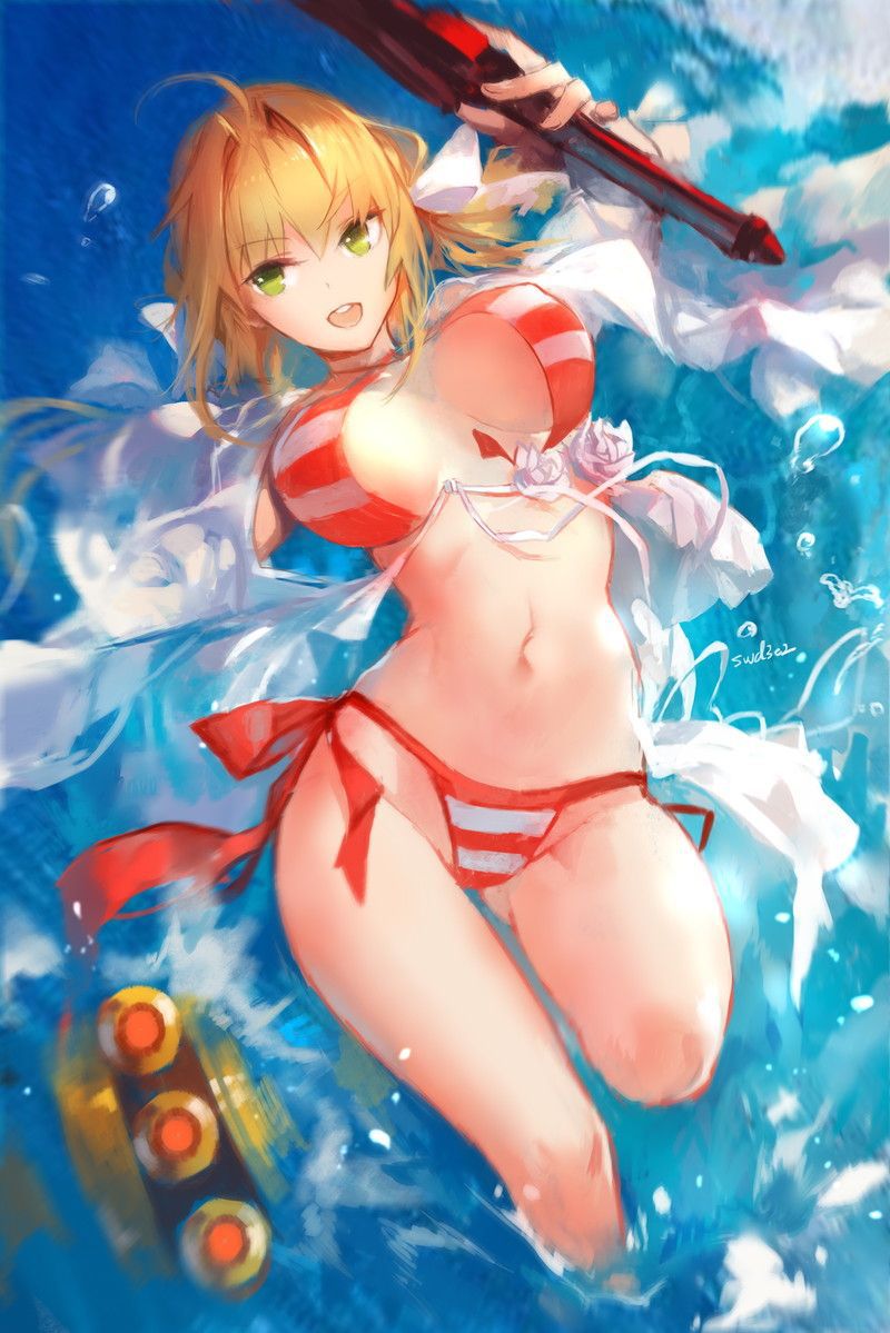 Nero Cloudis? Isn't it Saber? But it's okay to be blunt, but it's a two-dimensional erotic image of a girl 66