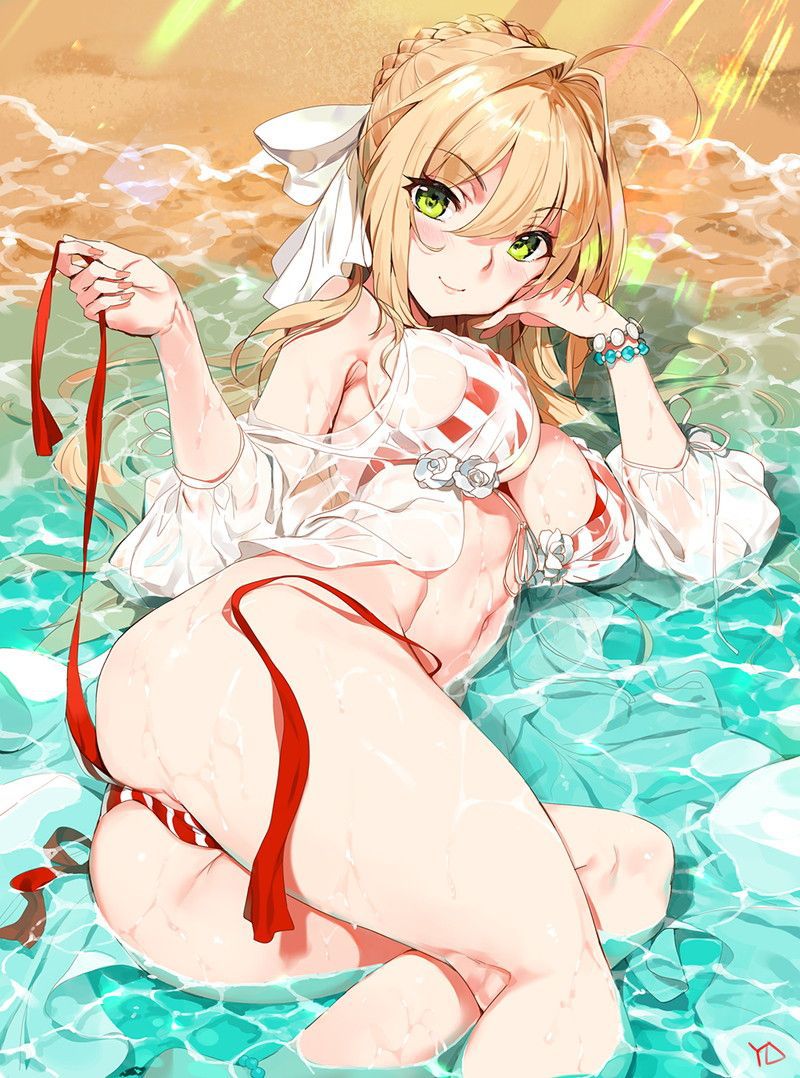 Nero Cloudis? Isn't it Saber? But it's okay to be blunt, but it's a two-dimensional erotic image of a girl 91