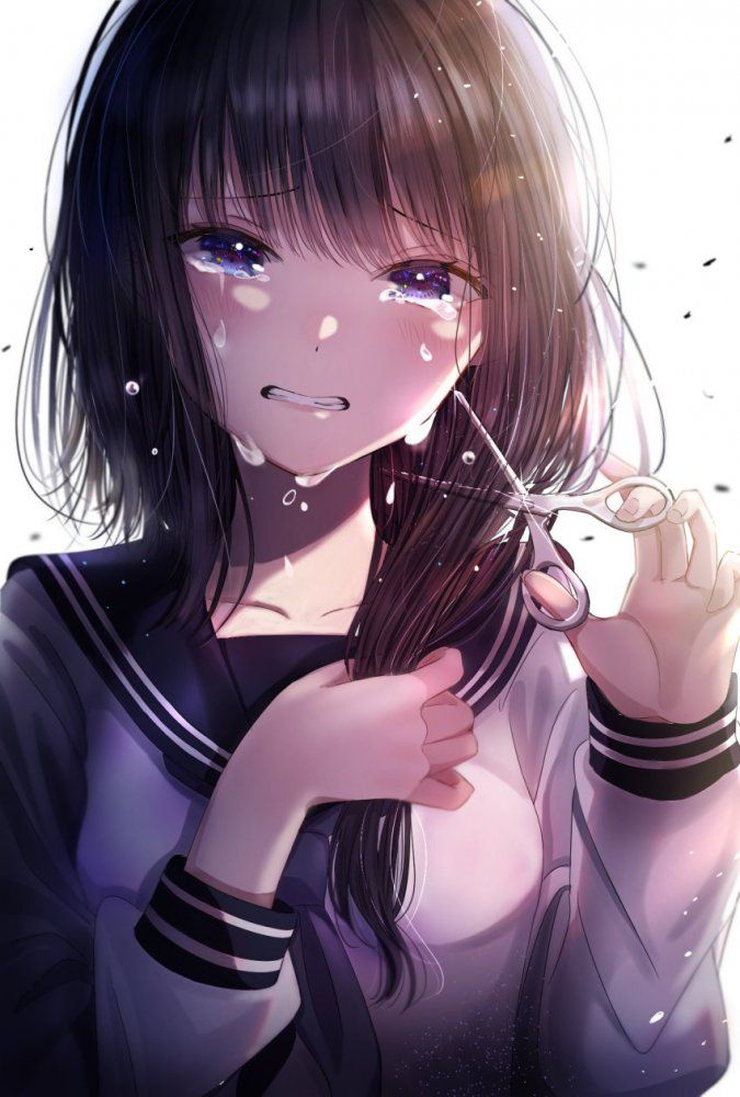 【Secondary】Image of a girl clenching her teeth 2