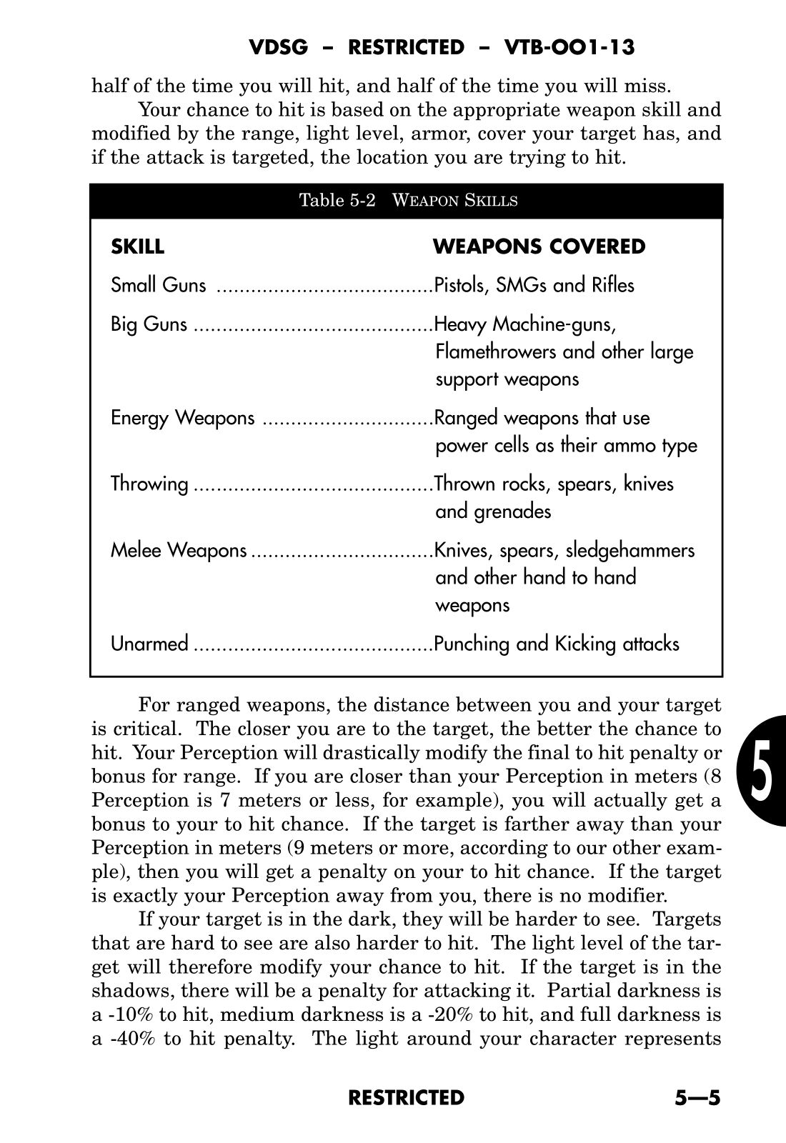 Fallout - game manual 83