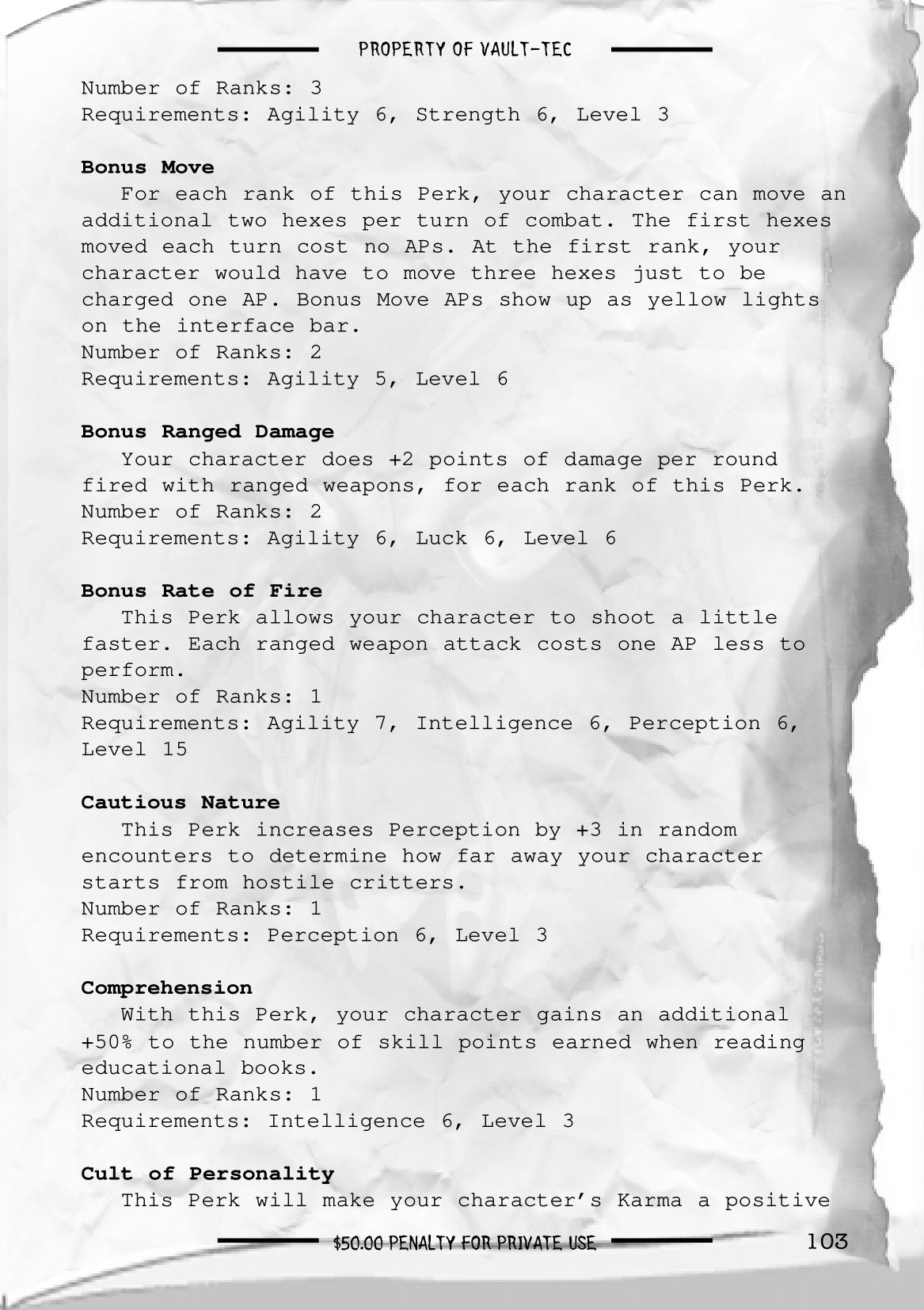 Fallout 2 - game manual 104