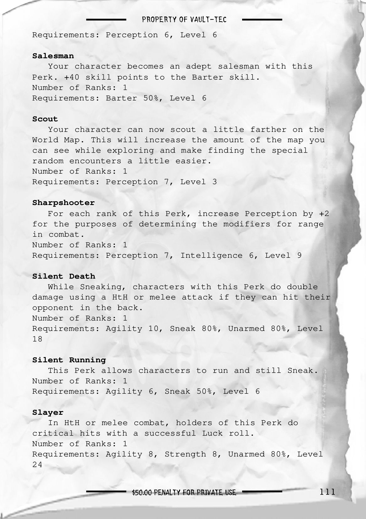 Fallout 2 - game manual 112