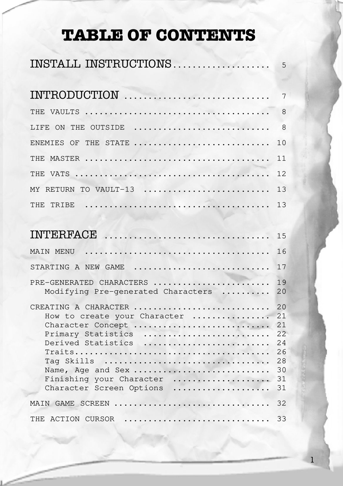 Fallout 2 - game manual 2