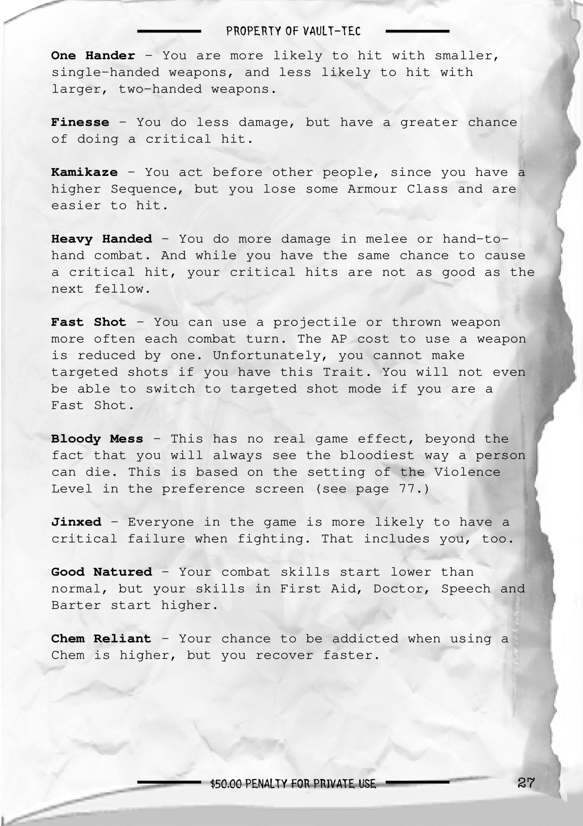 Fallout 2 - game manual 28