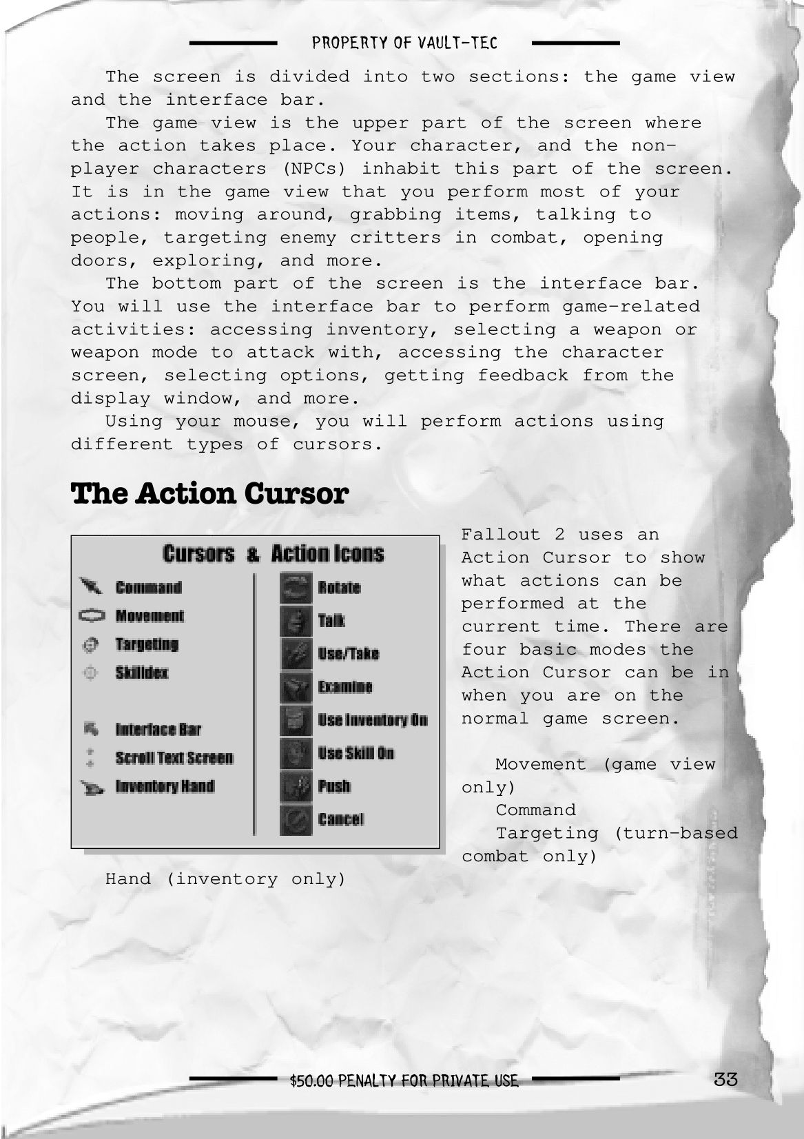 Fallout 2 - game manual 34