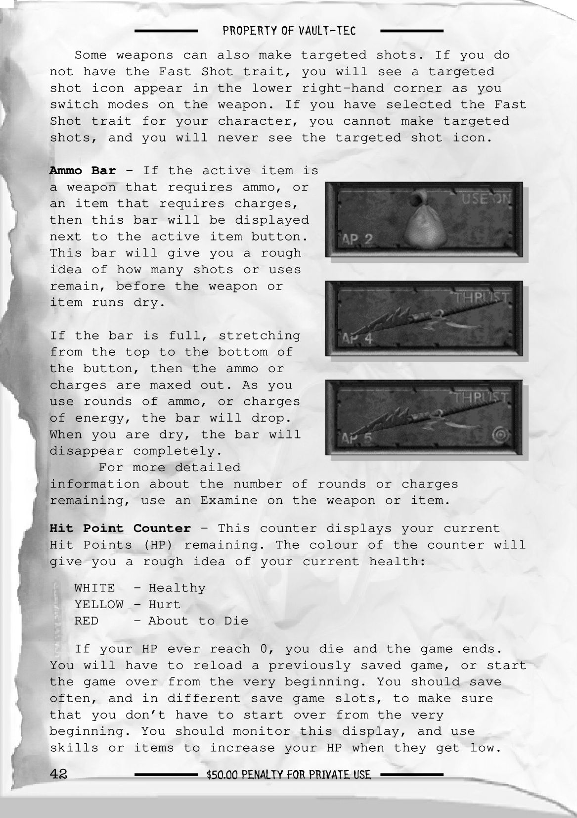 Fallout 2 - game manual 43