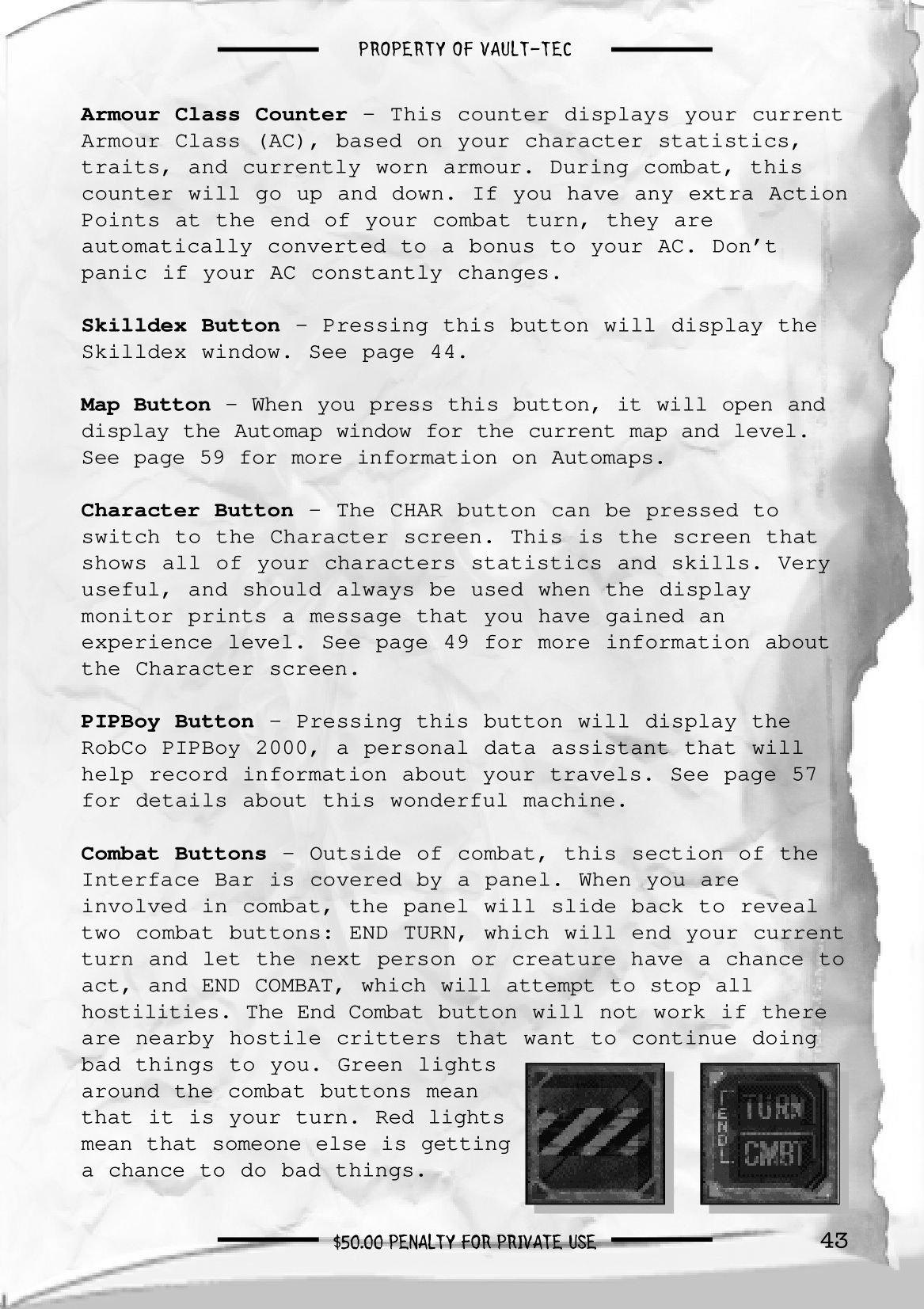 Fallout 2 - game manual 44