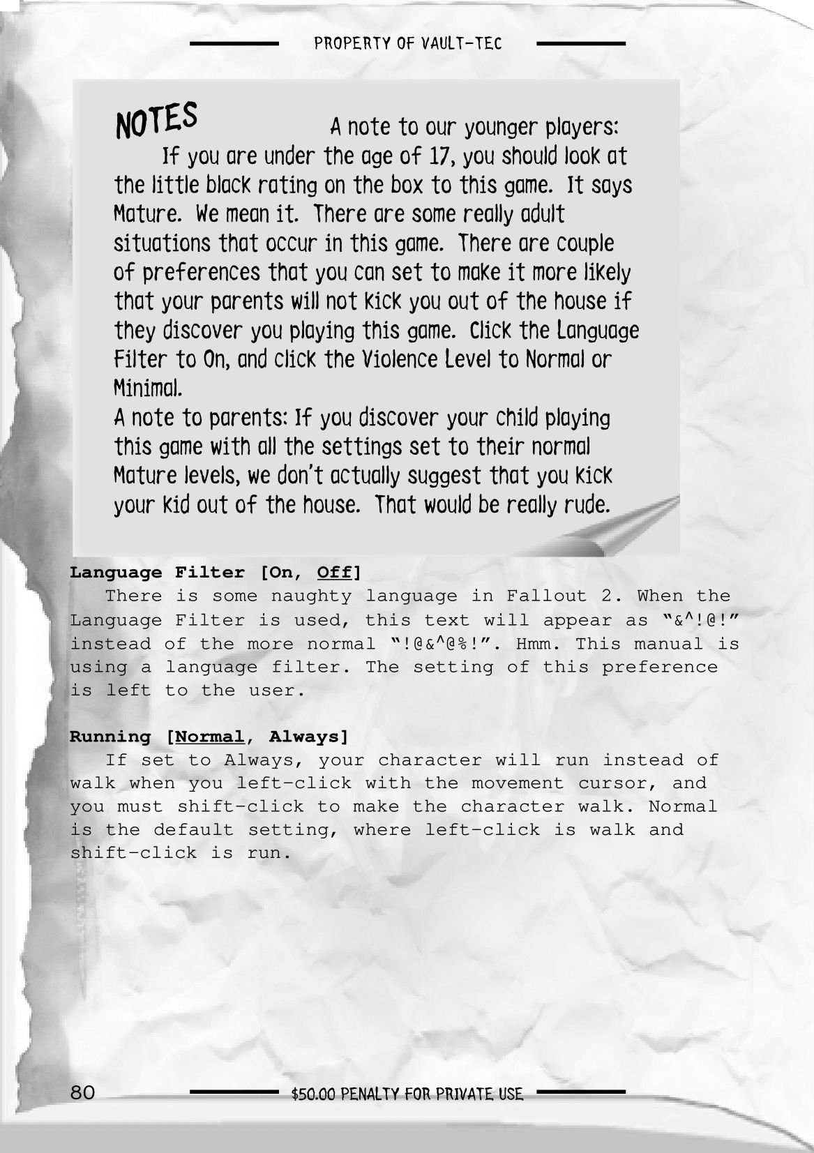 Fallout 2 - game manual 81