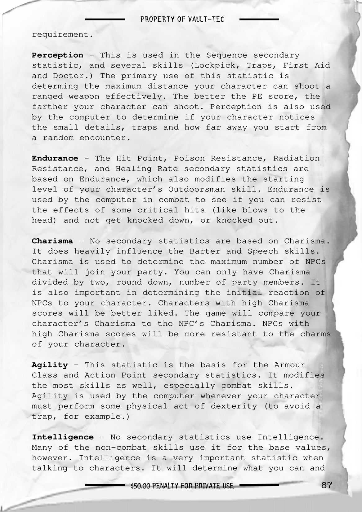 Fallout 2 - game manual 88