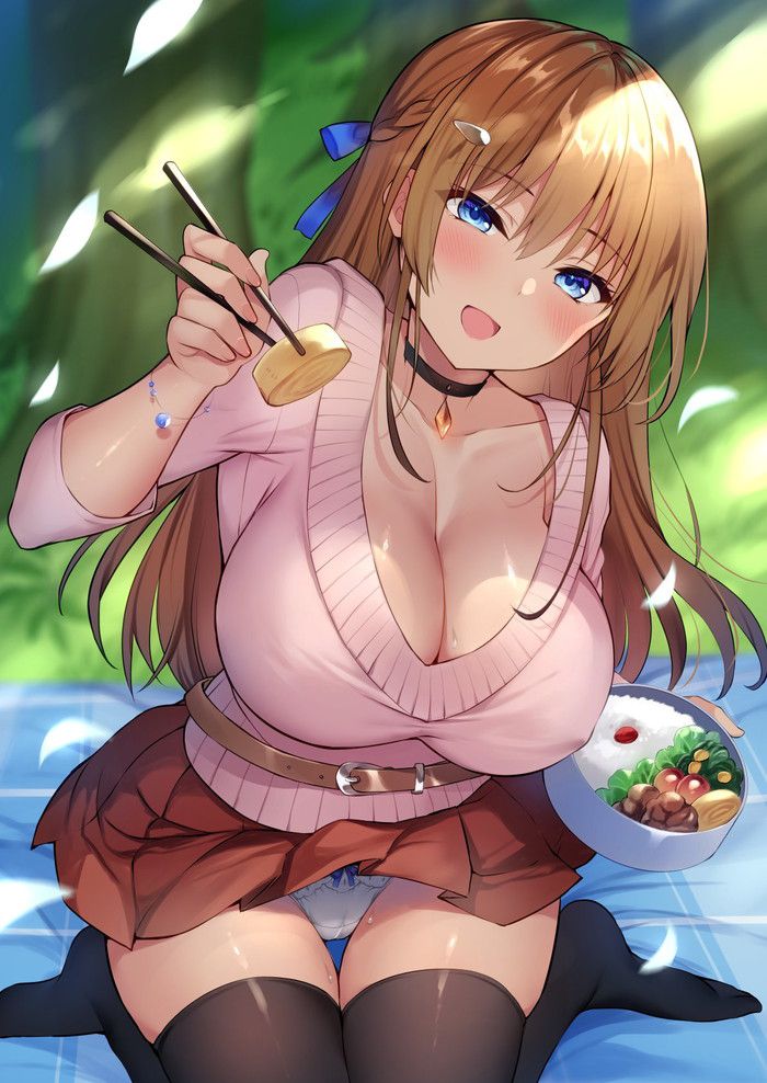 【Secondary】Summary of images of girls in clothes exposing their defenseless cleavage Part 4 19