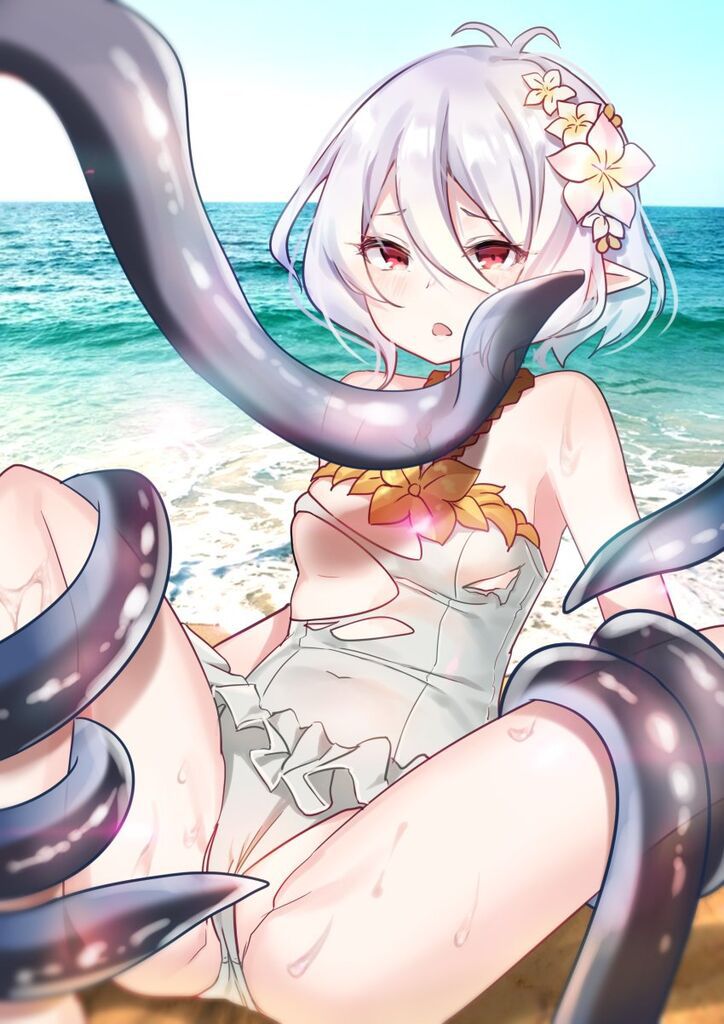 [Selected 136 photos] A naughty secondary image of a loli beautiful girl being by tentacles in a nasty appearance 124