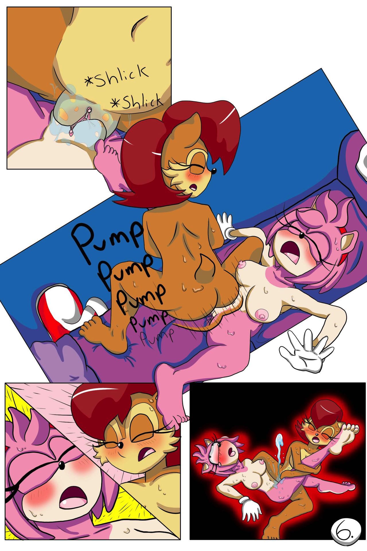 [TinyDevilHorns] Amy and Sally in: Foot Stuff (Sonic the Hedgehog) 6