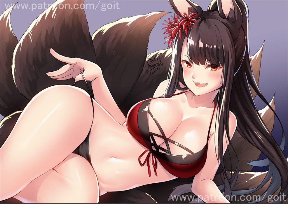 The secondary erotic image of Azur Lane. 9